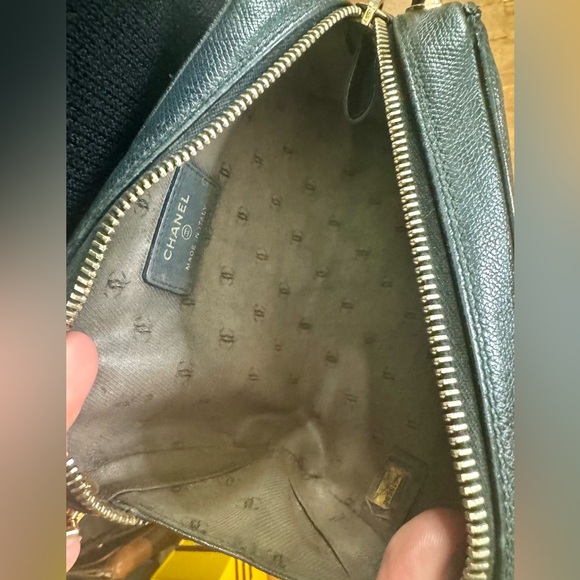 CHANEL leather purse- Navy blue - Picture 3 of 11